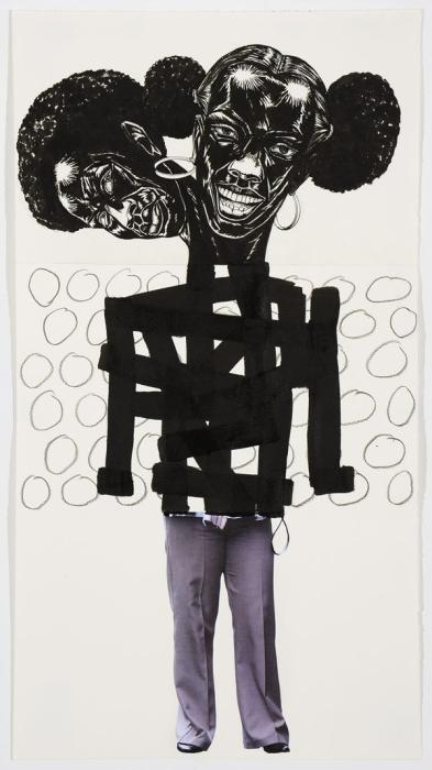 Exquisite Corpse #89 by Kerry James Marshall, Jonathan Lasker, and Josephine Meckseper.