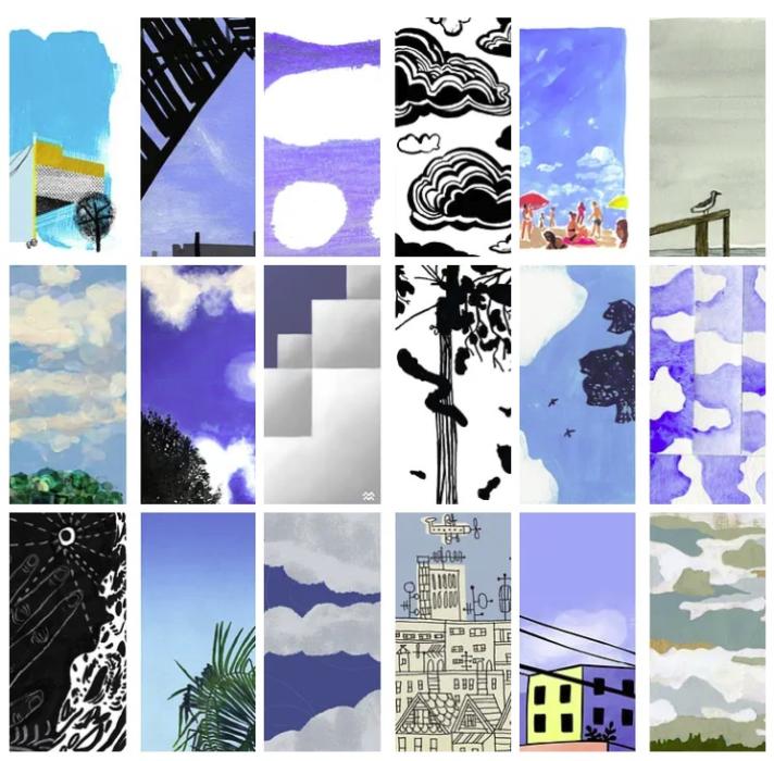 Detail of One Sky by Wendy MacNaughton, Julia Rothman, and Women Who Draw