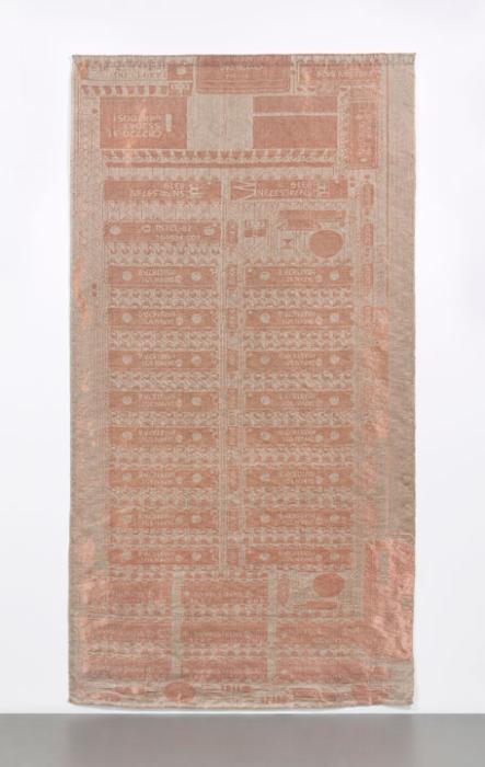 image: Analia Saban (artist), Copper Tapestry (title)