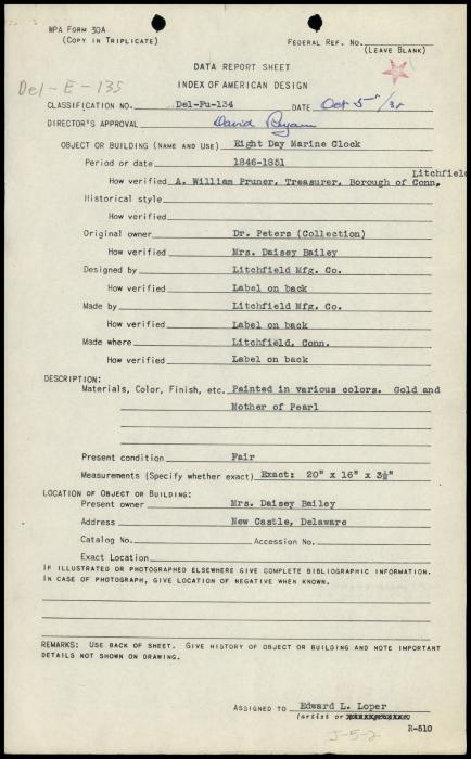 A document on yellowed paper typed with fields filled in a different font.