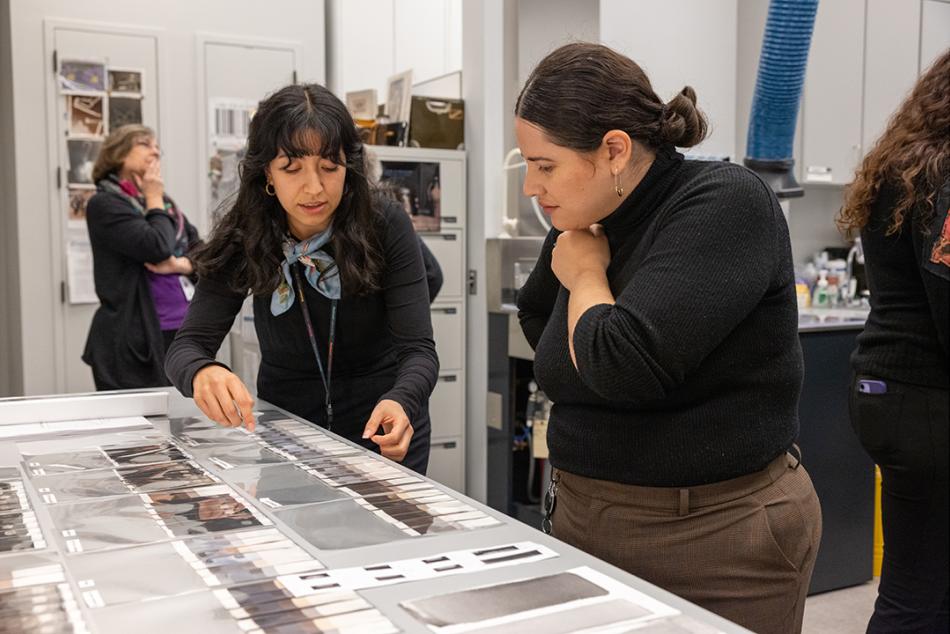 Center members visit the National Gallery’s photograph conservation lab.