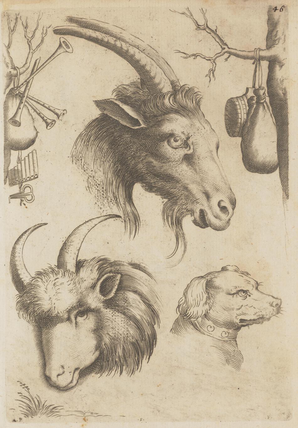 Agostino Carracci (artist), Annibale Carracci (artist), Luigi Neri (printer), Scvola perfetta per imparare a disegnare tutto il corpo humano (Perfect school to learn how to draw the whole human body), Rome, 17th century, J. Paul Getty Fund in honor of Franklin Murphy