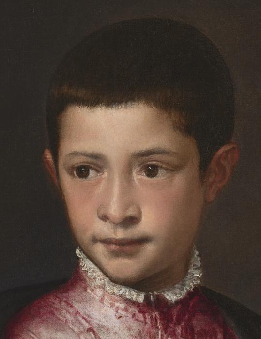 Close-up of Ranuccio Farnese's face, as painted by Titian